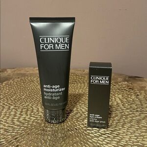 Clinique For Men Anti-age Moisturizer and Anti-age Eye Cream Bundle